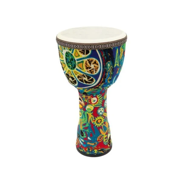Mano Percussion Djembe 10", Pre-Tuned, Art design