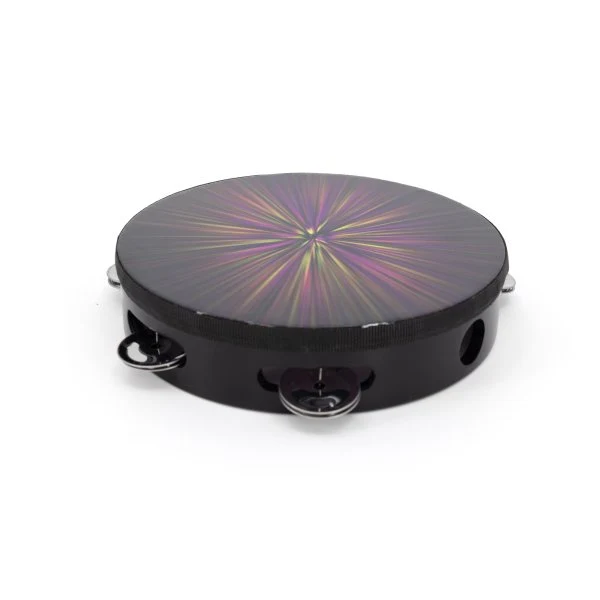 Mano Tambourine 8", Radiant Burst Design
