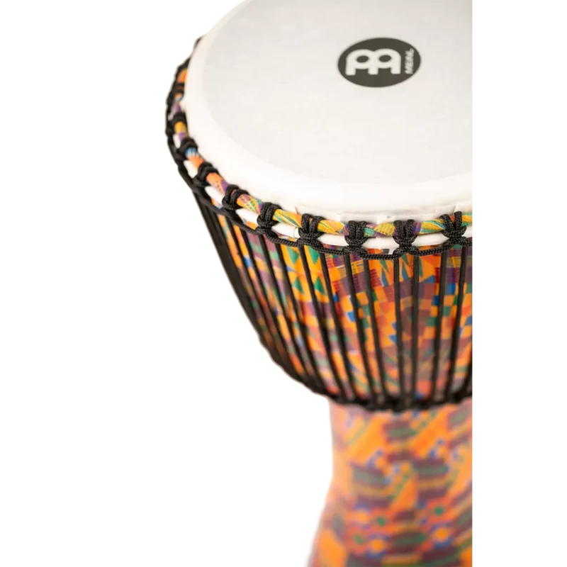 Meinl Rope Tuned Travel Series 12" Synthetic Djembe, Kenyan Quilt