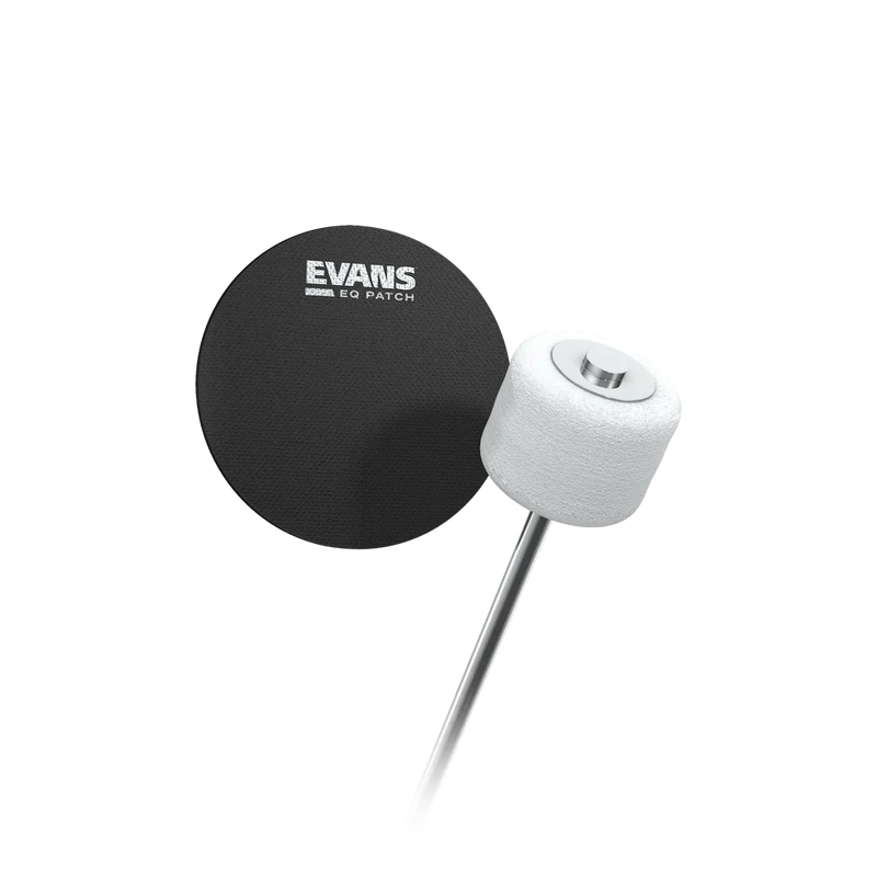 Evans EQ Patch Black Nylon Single Patch For Bass Drum Batter