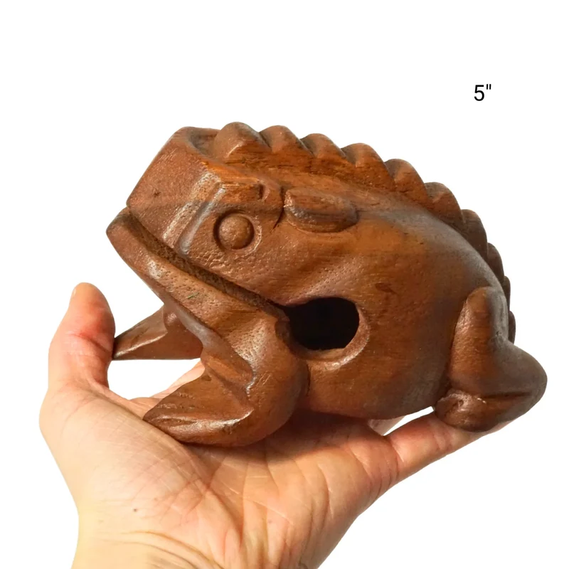 Groove Masters Percussion Wooden Frog Guiro Family Pack (3''/4''/5'')