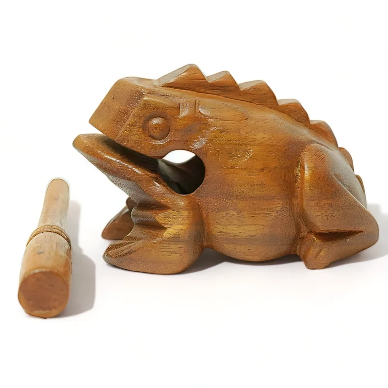 Groove Masters Percussion Wooden Frog Guiro Family Pack (3''/4''/5'')