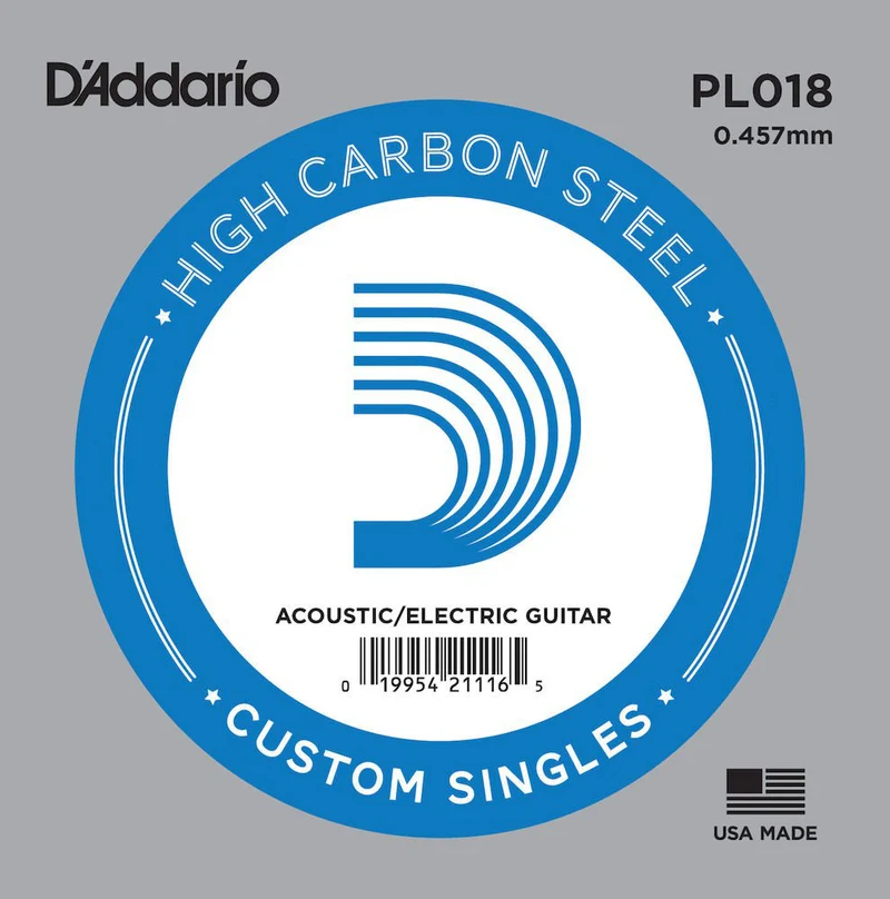 PL018 Plain Steel Guitar Single String 18