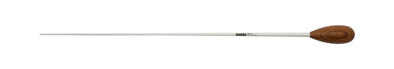 Rohema Smetana White Fiberglass, Rosewood Handle, 370mm Baton
