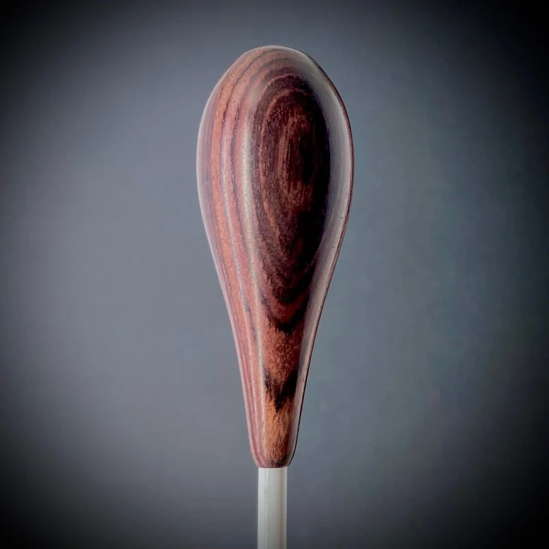 Custom Batons 14.5" Fiberglass shaft with Kingwood, Teardrop handle