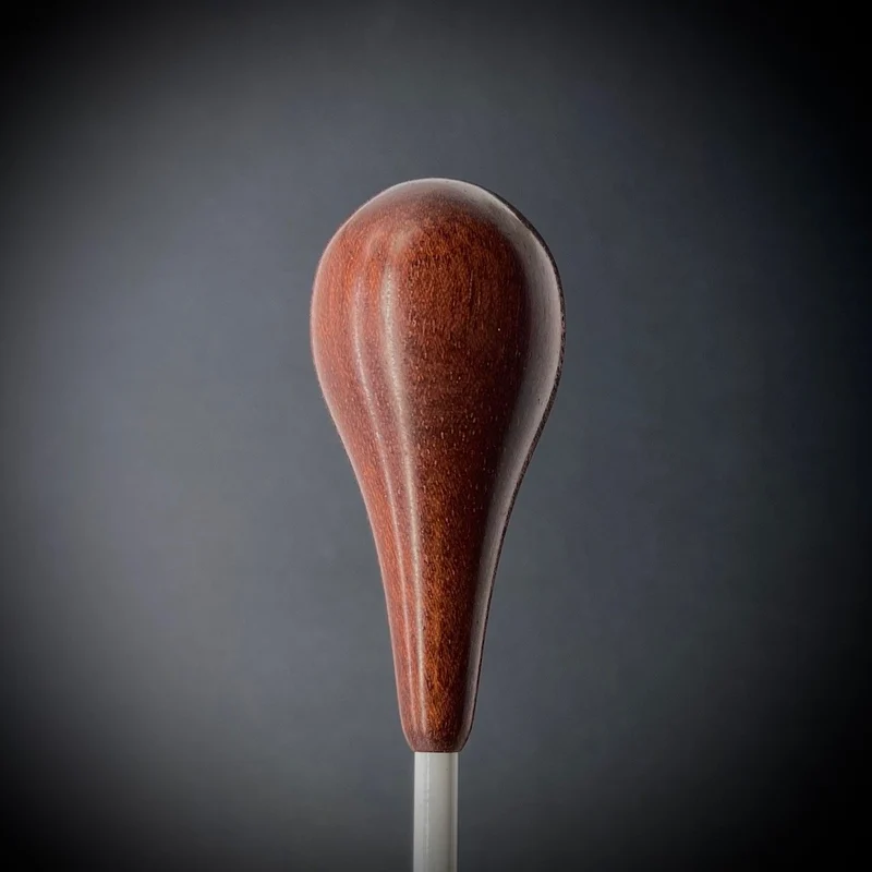 Custom Batons 13" Fiberglass shaft with Bloodwood, Pear handle