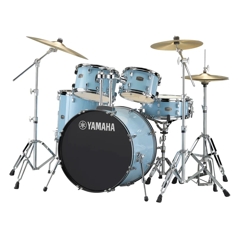 Yamaha Rydeen Drum Set (10", 12", 16", Snare Drum, 22") with Hardware, Cymbals and Drum Stool