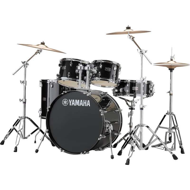 Yamaha Rydeen Drum Set (10", 12", 16", Snare Drum, 22") with Hardware, Cymbals and Drum Stool