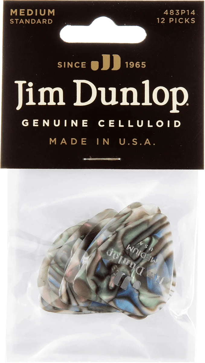 12 x Medium Celluloid Abalone
