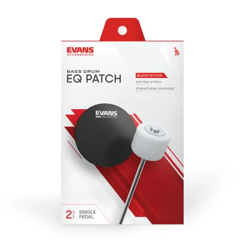 Black Nylon Bass Drum Patch