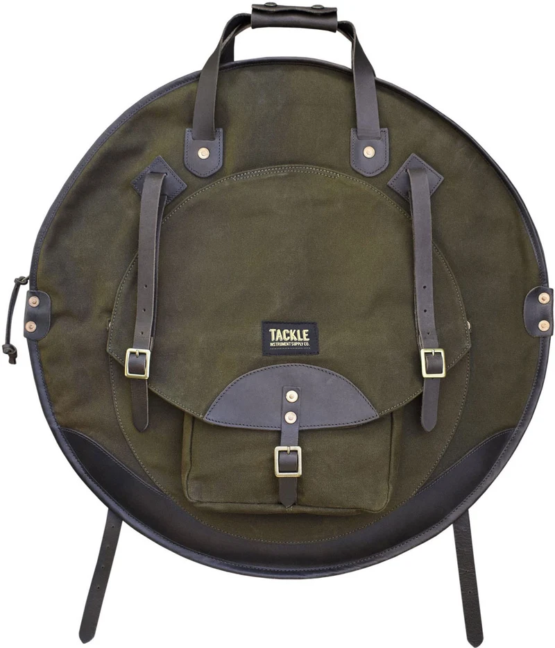 Sac Cymbales 24" Sac à Dos - Vert/Marron Foncé
