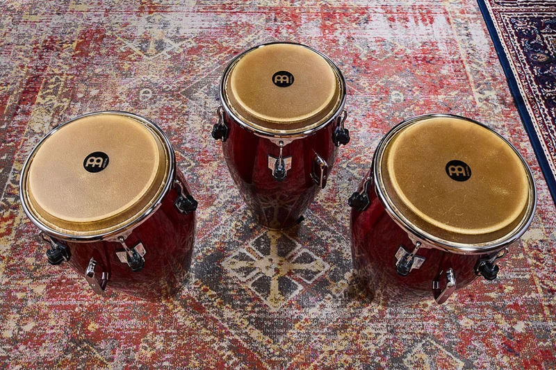 MEC1134WRP-CH - Marathon Exclusive Series Conga 11 3/4" - Wine Red/Chrome HW
