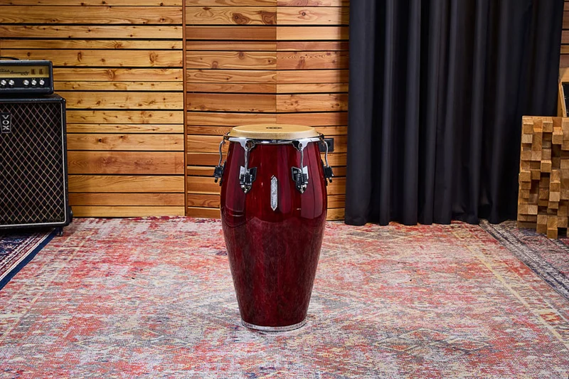 MEC1134WRP-CH - Marathon Exclusive Series Conga 11 3/4" - Wine Red/Chrome HW