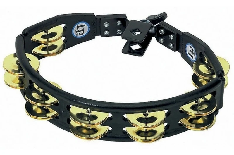 Tambourine LP Cyclops en Laiton avec Attache - Noire
