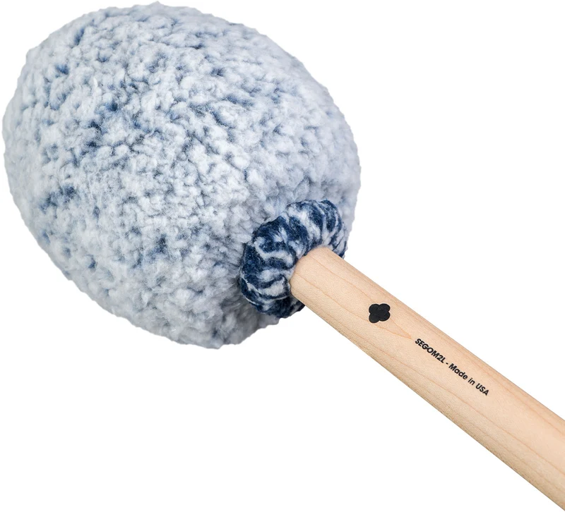 Baguette de gong Vikrampal Deep Earth - Grand, bleu givré