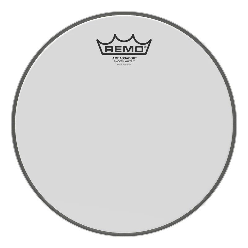 Peau Caisse Claire Remo Ambassador Smooth White 10"