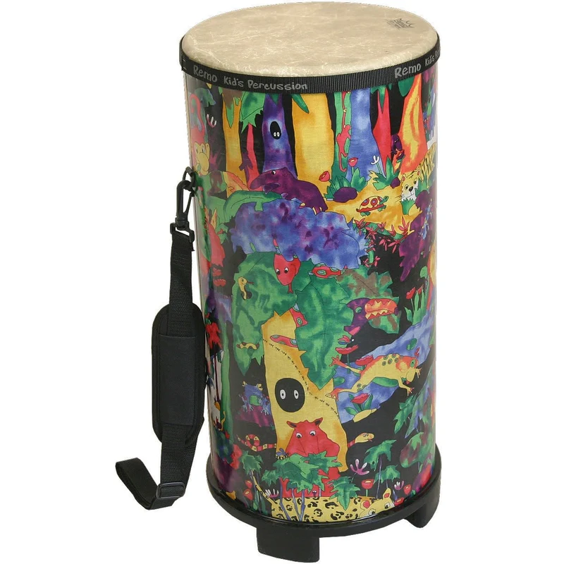 Kids Percussion Konga Drum - Rain Forest Finish, 6"