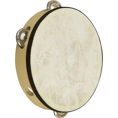 Rhythm Band Wood Rim Tambourine, 10 Cymbals