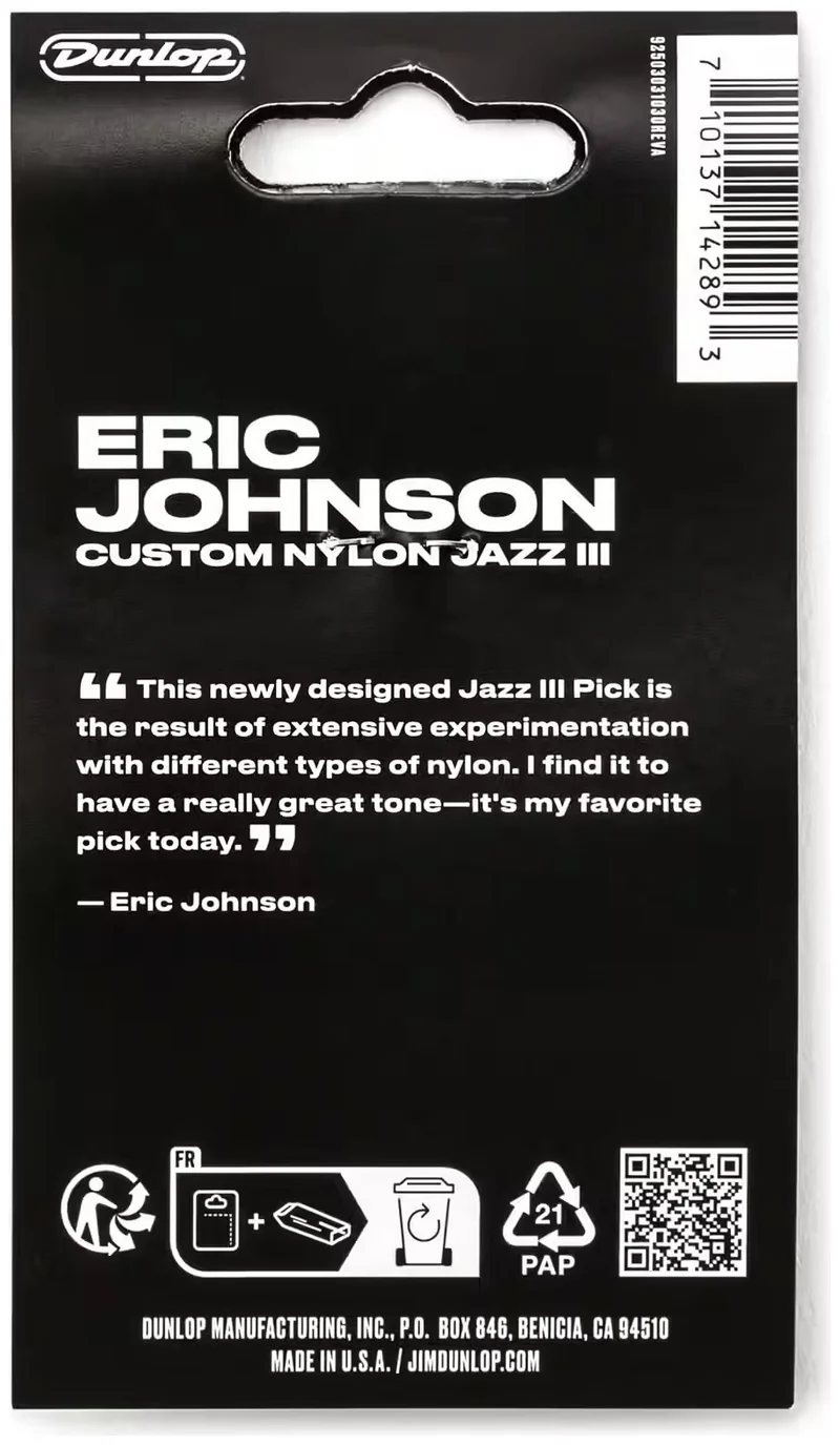 6 x 1,38mm Eric Johnson Custom Nylon Jazz III