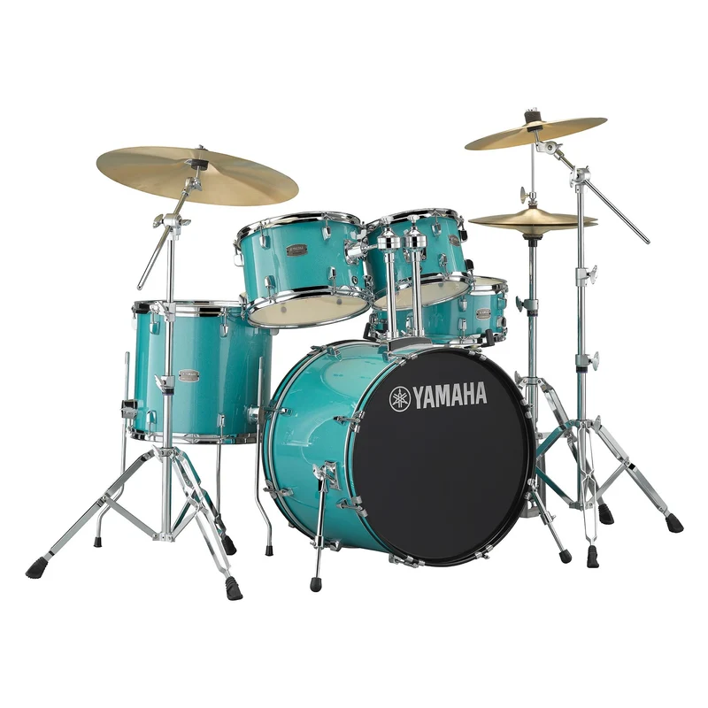 Yamaha Rydeen Drum Kit (10", 12", 14", Snare Drum, 20") with Hardware, Cymbals and Drum Stool