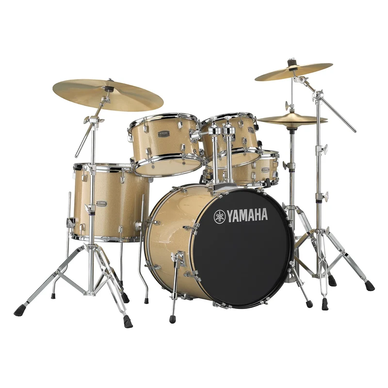Yamaha Rydeen Drum Kit (10", 12", 14", Snare Drum, 20") with Hardware, Cymbals and Drum Stool