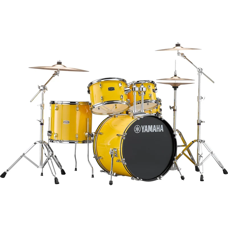 Yamaha Rydeen Drum Kit (10", 12", 14", Snare Drum, 20") with Hardware, Cymbals and Drum Stool