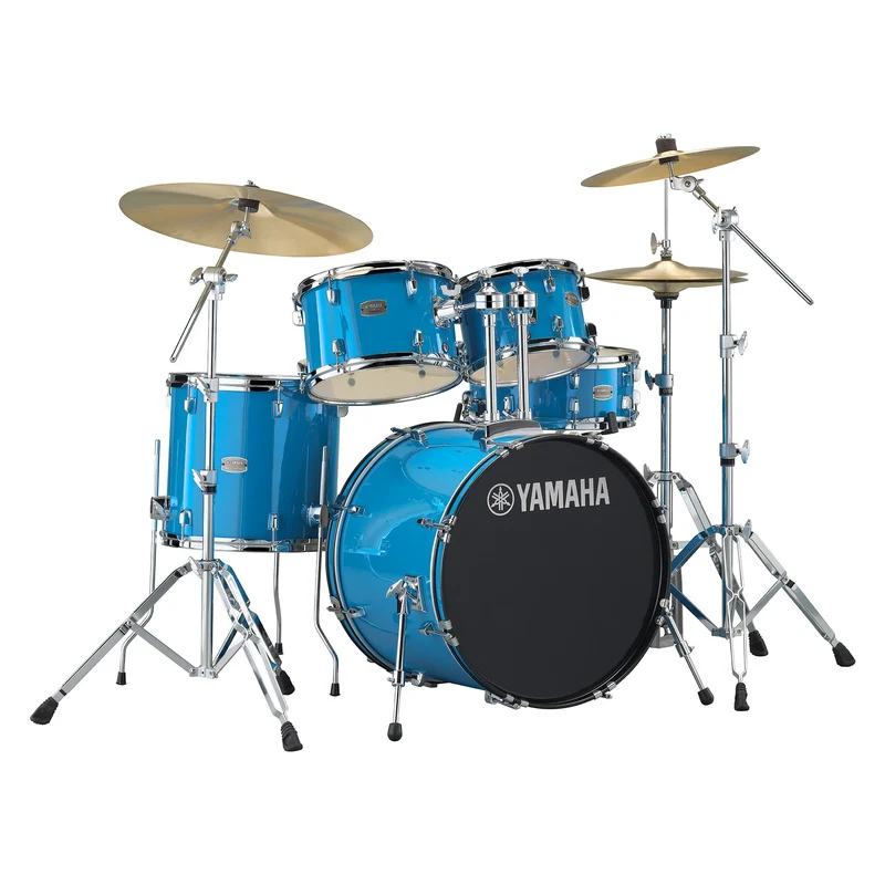 Yamaha Rydeen Drum Kit (10", 12", 14", Snare Drum, 20") with Hardware, Cymbals and Drum Stool