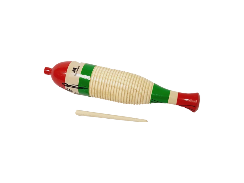 Guiro JLT Percussion Forme Poisson Bois
