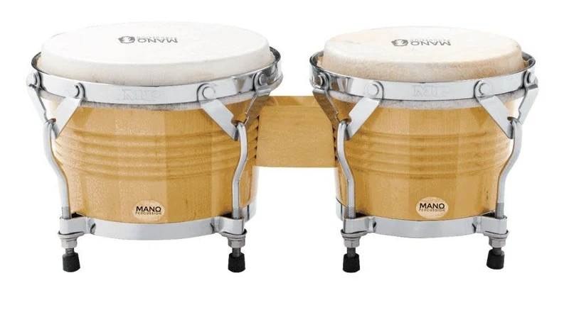 Mano 7” & 8” Bongo Set With Traditional Rims, Natural