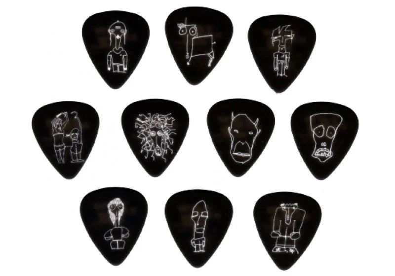 Joe Satriani Guitar Picks Black 10 Pack Heavy