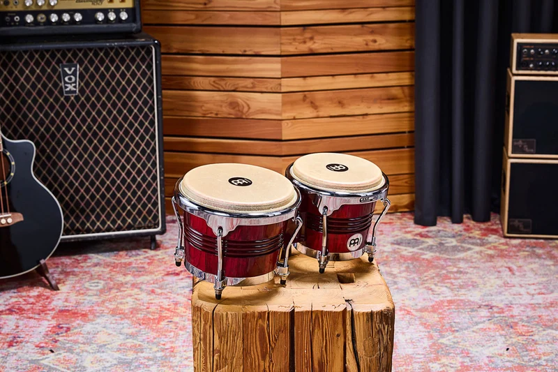 WB200WRP-CH - Marathon Exclusive Serie Bongo 6 3/4" Macho & 8" Hembra - Wine Red