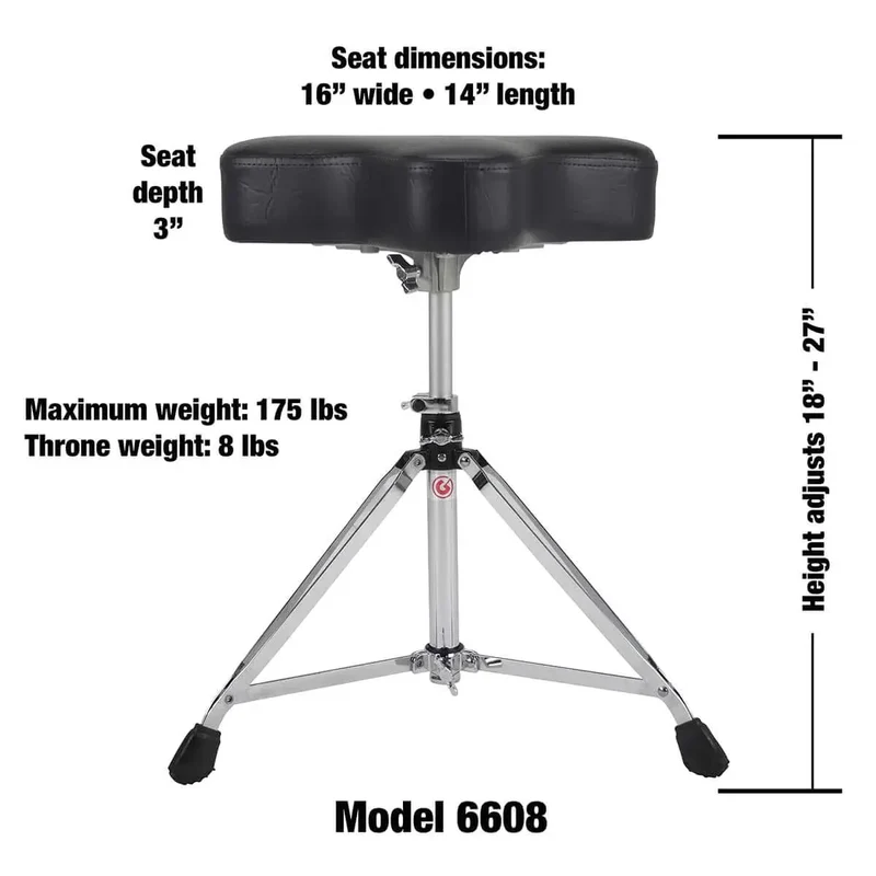Banc Batterie Gibraltar Style Moto Vinyle 16"