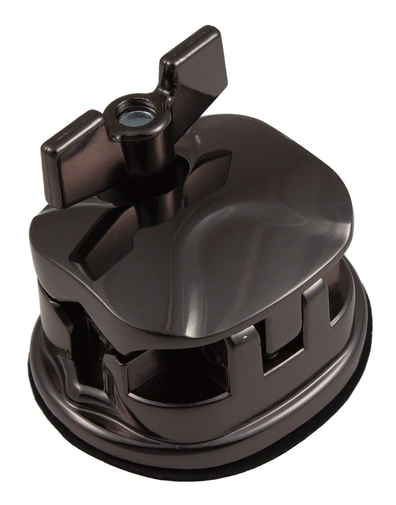 TB9Bk - Coquille Carrée Deluxe Support Tom Noir 50mm (X1)