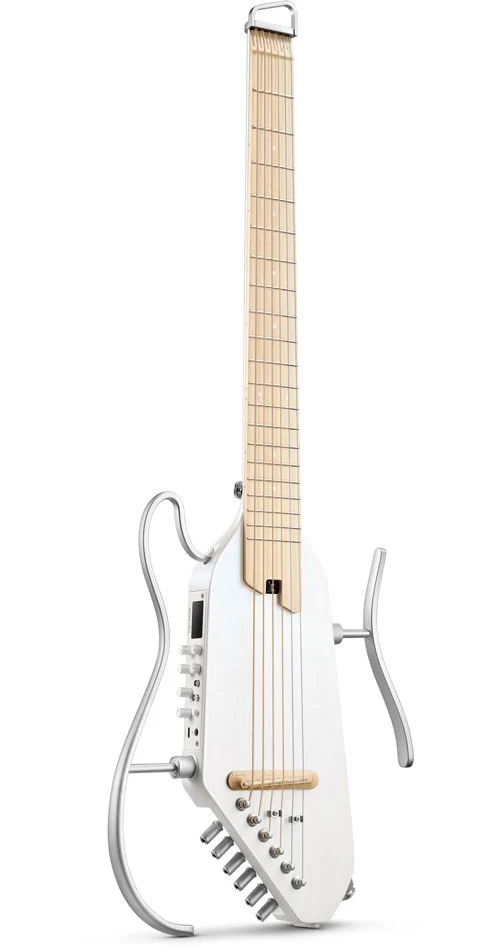 HUSH-I Pro Travel Guitar White