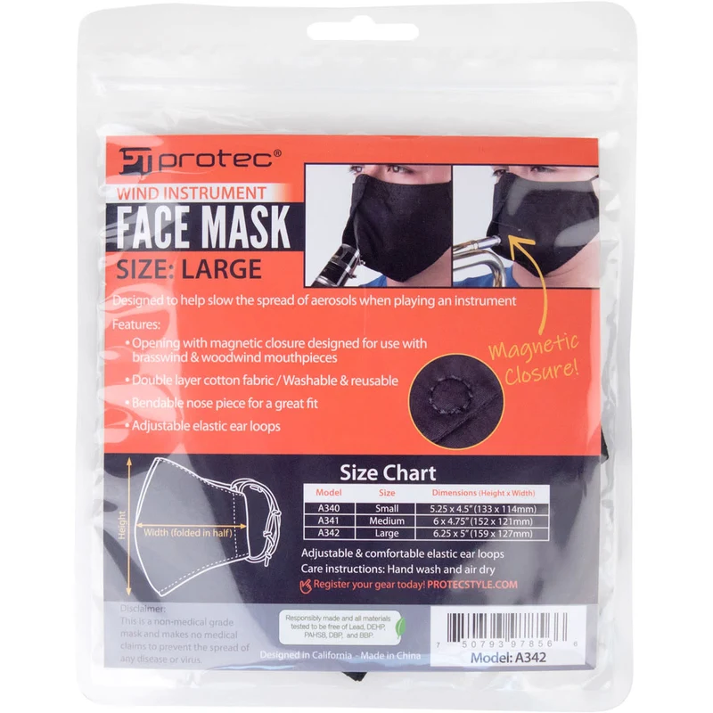 Face Mask for Wind Instruments