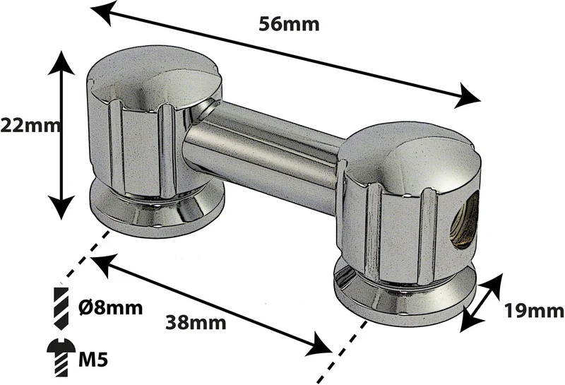 TL8D38 - Coquille Tube - 38mm - Double Tirant (X1)