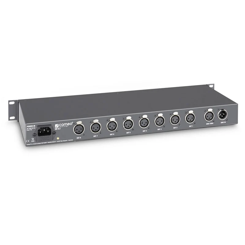 SB8.3 - Splitter - Booster DMX 8 Canaux (XLR 3 Points)