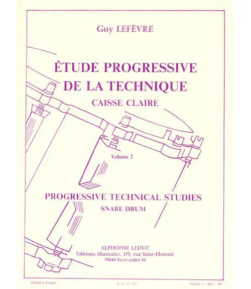Lefevre G. - Etude Progressive De La Technique Vol.2 - Caisse Claire
