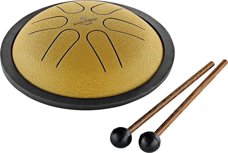 Sonic Energy Mini Steel Tongue Drum Gold B Major