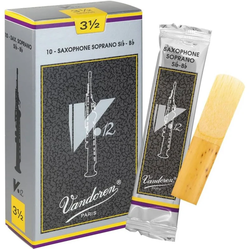 Vandoren V12 Soprano Sax Reeds Strength 3.5 10 Pack