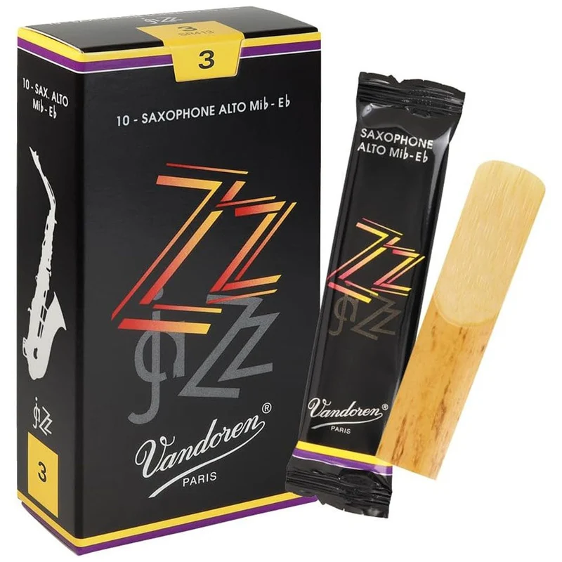 Vandoren jaZZ Alto Sax Reeds Strength 3 10 Pack