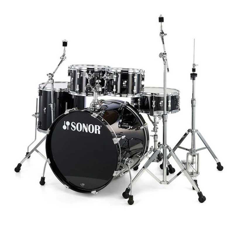 Sonor AQ1 Stage 22" 5-Piece Birch Drumkit w/ HS2000 Hardware (Piano Black)