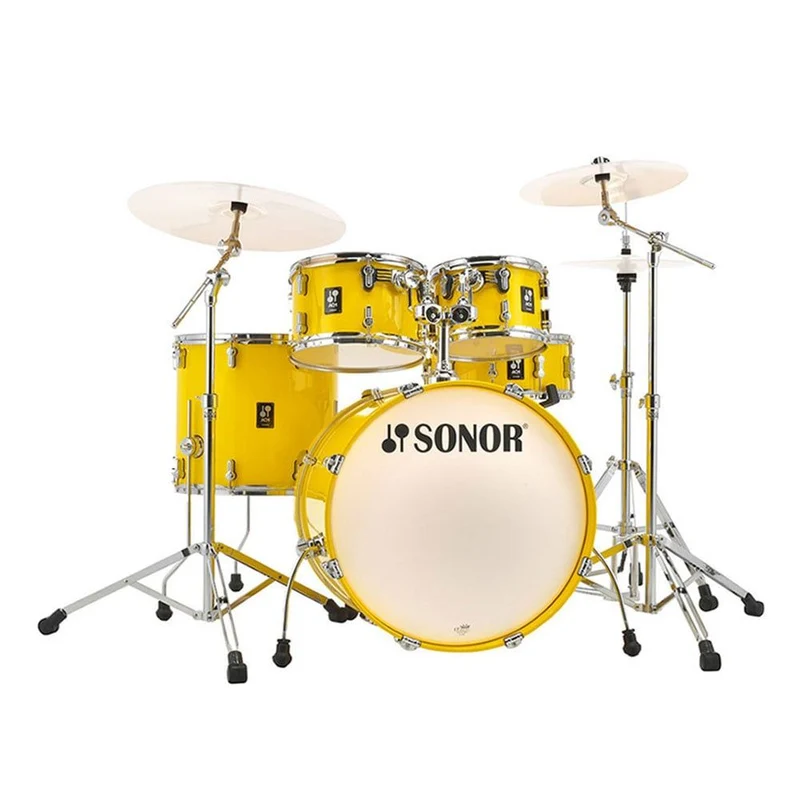 Sonor AQ1 Stage 22" 5-Piece Birch Drumkit w/ HS2000 Hardware (Yellow)