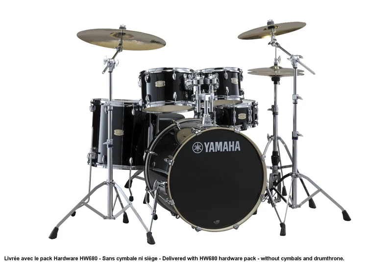 Stage Custom Birch Standard Raven Black + Pack HW680W