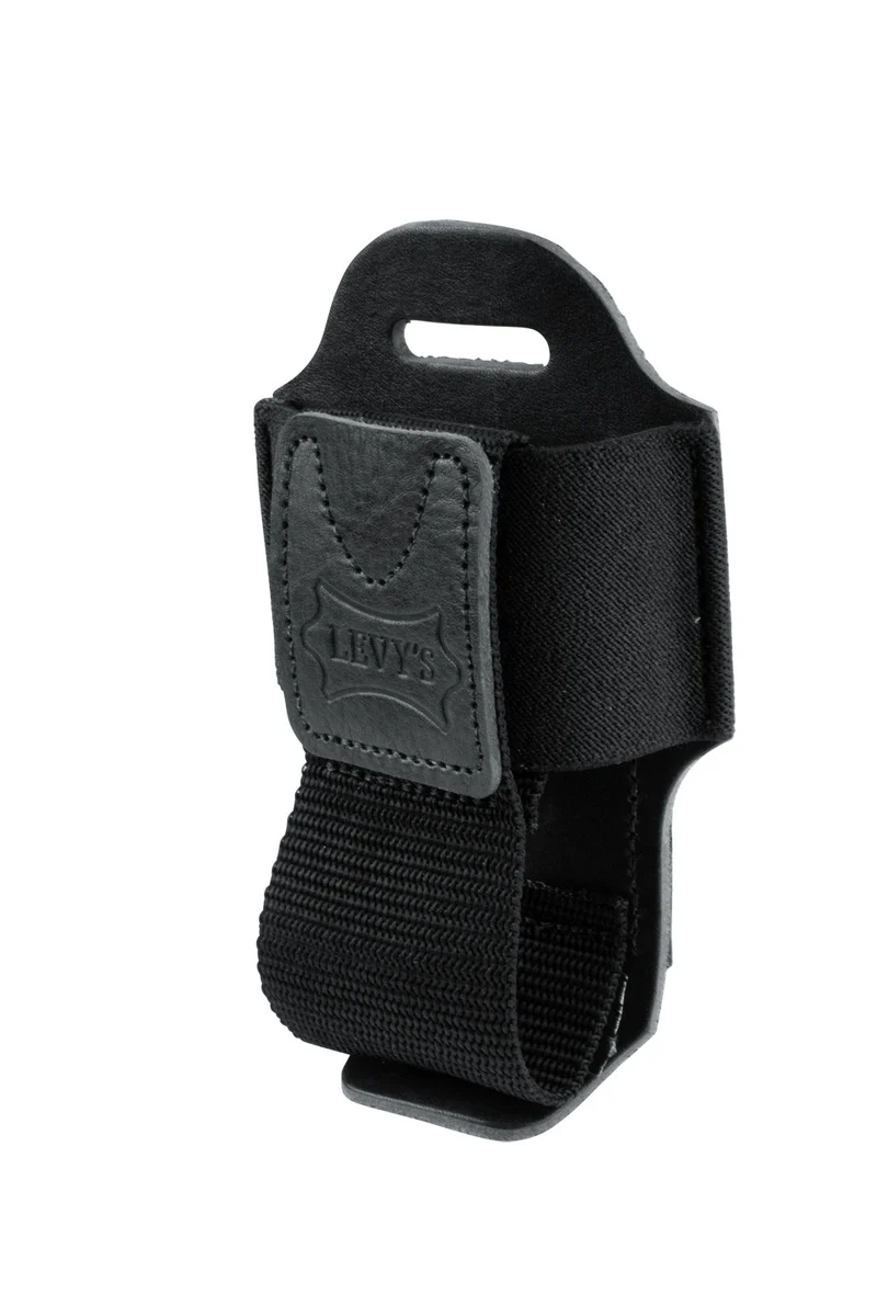 MM14-BLK Etui Emetteur Guitare Cuir Black Black