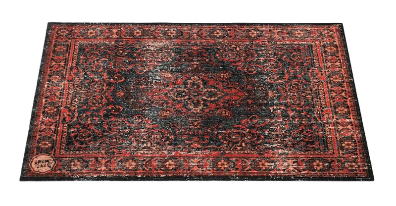 Tapis Vintage Persian 1.30 X 0.90M Antidérapant - Black Red