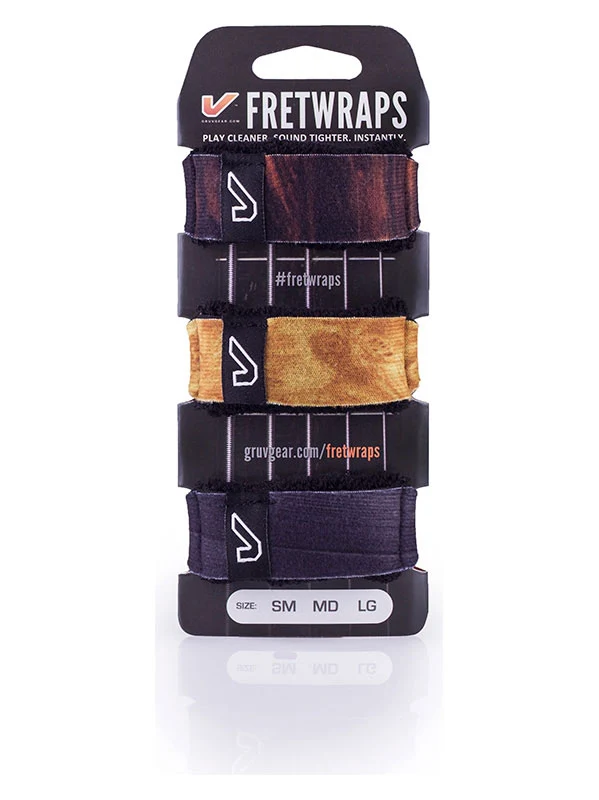 FretWraps 3-Pack Wood - Large