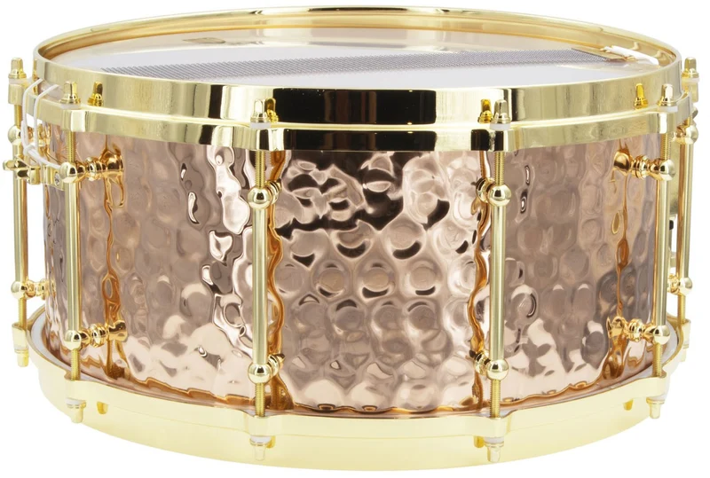 BZH-6514DHBR - Caisse Claire 14" x 6.5" - Fût Bronze Martelé - Cercle Moulé