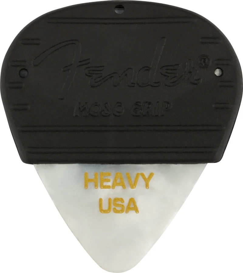 Mojo Grip Picks Celluloid Heavy 3-pack White Moto