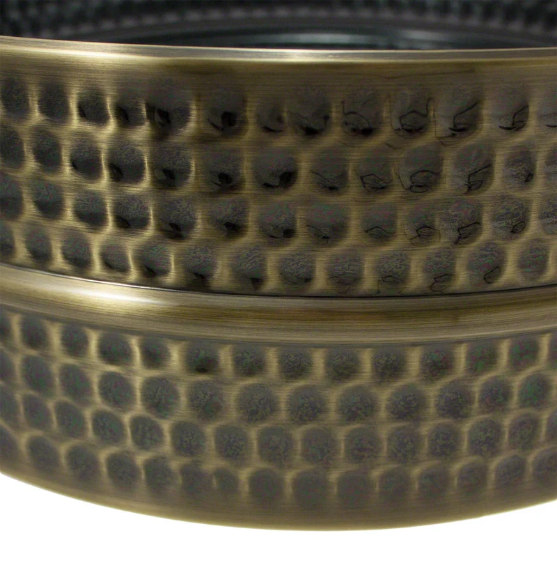 14X5 Fût Laiton Martelé Nickel Noir (brass)